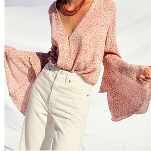 New Free People Ditsy bodysuit